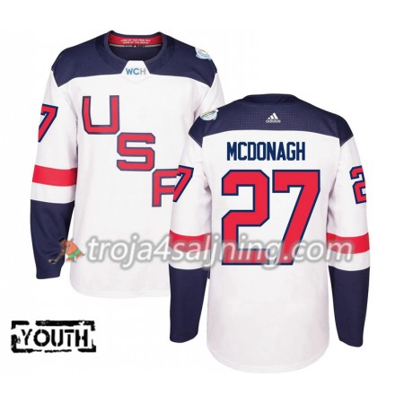 USA tröja Ryan McDonagh 27 World Cup i ishockey 2016  Vit Premier - NHL Tröjor Barn